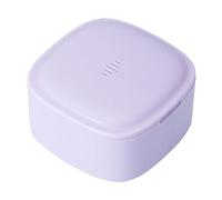 KICPUK Étui de bain pour prothèses dentaires, étui pour dentier, support d'alignement des dents, étui de protection de nuit (violet)