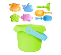 Kid Beach Toys - Ensemble de jouets pour Kids Beach - Kit de construction Château de bac à sable léger avec moules, seau, pelles pour la maternelle en plein air