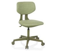 hjh OFFICE Chaise pivotante pour Enfants avec Dossier réglable en Hauteur Kid Colore Chaise de Bureau évolutive pour Enfants de 6 à 12 Ans, Vert