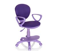 Chaise pivotante pour des enfants - hjh OFFICE - KID COLOUR - Violet - Tissu
