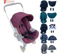 KID COLU ® Accessoires de poussette, Kits de changement de coussin de siège, pare-soleil pour siège de voiture Doona FooFoo Black