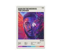 Kid Cudi Man on The Moon III Poster sur toile pour décoration murale sans cadre 30 x 45 cm