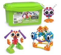 Kid K'NEX 85618 50 Kit de construction pour les bâtisseurs en herbe, kit de constructions pour enfants avec 100 pièces, jeux éducatifs pour enfants, partir de 3 ans