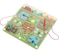 Kid Magnetic Labyrinthe éducatif en bois Enfants Entraînement cérébral Jouets de société