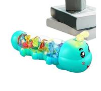 Kid Moving Toys - Caterpillar Shape Early Development Learning Tool - Child Light-Up Music Toys - for Kids Girls Children Birthday Christmas New Year Preschool