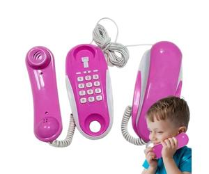 Kid Phone Toy - ABS 19 x 6 x 7 cm | Pretend Play Telephone with Real Ring Sounds | Intercom Toy with 23ft Phone Cable | Birthday and Christmas - For Kids 6+ Years, Communication Skill Development