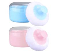 Kid Powder Puff And Container Set - Powder Puff Case For Kids