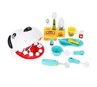 Kid Pretend Play Doctor Set Kit de Jouets Créatifs pour Chien de Compagnie, Outil de Jeu de Rôle de Dentiste avec 17 Jouets éducatifs pour de Fête des Enfants
