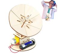 Kid Science Kit, expériences scientifiques | Ensemble de détecteurs de radar pour la production de technologie en bois,Jouet d'apprentissage modèle d'éducation pour les 7-14 ans Jeu d'assemblage fait