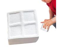 Kid Squeeze Toys - White Cube Shape Slow Rebound, Reusable Fidget Pinch Cube, Sensory Pressure Relief Tactile Experience, Enhancing Fine Motor Skill Finger Dexterity, Playtime Accessory for Kid Boys