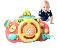 Kid Steering Wheel Toy, Interactive Activity Board, Sensory Play | Pretend Play Steering Wheel with Sounds & Lights Sound Effects Lights for Young, Kids, Creative Early Learning Pretend