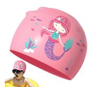 Kid Swimming Cap - Silicone Cartoon Animal, Pattern Durable Stretch Fit, Children Swim Hat Comfortable Waterproof Design, Hair Protection Cover | Kids Boys Girls Teens Beach Pool Lake Home Backyard Ya