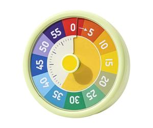 Kid Timer Visual Countdown, Rainbow Digital Alarm Clock, 60-Minute Time Management Tool, Visual Schedule Watch with Sound Alerts for Potty Training, Homeschool, Gym and Kitchen
