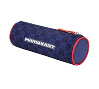 KID'ABORD LA Plume Doree - 1 Trousse Fourre-Tout Rond Mario Kart - Dimension 22 x 7,5 cm - Fermeture Zippée - 1 Compartiment