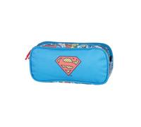 KID'ABORD Trousse Scolaire Enfant - Garçon - Bleu - 2 Compartiments