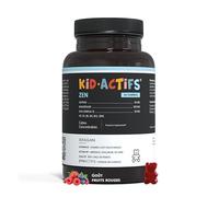 Kidactifs Zen Gummies Anti Stress Enfant Goût Fruits Rouges - Omega 3, Magnesium, Safran, Vitamines, Zinc - +3 Ans - Aragan - 30 Jours