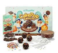 Kidaddle Kit de gâteau pop à faire soi-même pour enfants - Bruine de chocolat | Kit de pâtisserie pour enfants avec ingrédients prémesurés, fournitures de décoration | Fabriqué aux États-Unis |
