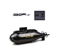 Kidaromo 6CH Mini sous-marin radiocommandé de style nucléaire avec fonction complète à 6 voies, double moteurs et design étanche, bateau électrique RC pour piscine, baignoire et aquarium, pour