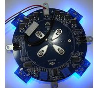 Kidaromo Affichage à lévitation magnétique, affichage flottant avec lumière LED et capacité de charge 500 g, présentoir lévitant, kit scientifique éducatif et décoration lévitante de bureau pour