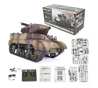 Kidaromo Char RC 1:16, char d'obusier M8 RC américain, véhicule militaire de la Seconde Guerre mondiale 2,4 GHz véhicule blindé de combat principal avec son et lumière, recul, fumée et tourelle