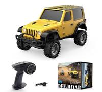 Kidaromo Voiture tout-terrain télécommandée 1/36, voiture sur chenilles 2,4 G 4 WD avec lumières LED et contrôle proportionnel complet, camion à chenilles télécommandé, cadeau pour adultes et amateurs