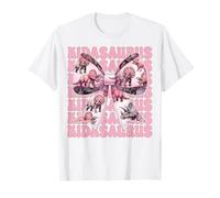 Kidasaurus Triceratops Dinosaure Fille Coquette Bow T-Shirt