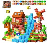 KIDCHEER Bloc Magnetique Enfant de 200 Pièces - Blocs de Forêt, Bloc Éducatif et Cadeau pour Enfants, Jeu de Building Éducatif pour garçons et Filles de 3-10 Ans