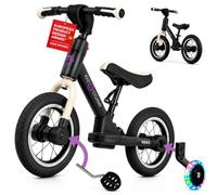 Kidcruiser Pedalplay Draisienne evolutive, Velo Enfants 2 Ans, Design 3 en 1, Javec des roulettes latérales et des pédales à LED, Cadre Robuste