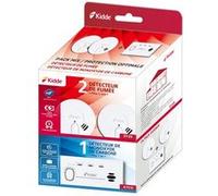 Pack 2 détecteurs de fumée + monoxyde de carbone 5 ans - Kidde