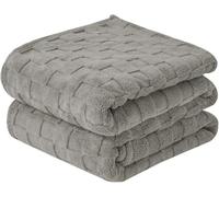 KiddiBubzi Couverture Polaire Good Nite for canapé et Voiture, Confortable et Chaude, idéale for Un Grand lit ou Un lit Double(Grey,150x200cm)