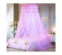 KiddiBubzi Dome Hanging Easy to Install Girls Room Decor Dome Bed Netting Canopy Lace Bed Canopy 3 Colors(Pink)