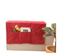 KiddiBubzi Housse de Rangement for accoudoir de canapé, Poches latérales for Ranger Magazines, Livres, collations, télécommande(Red,50)