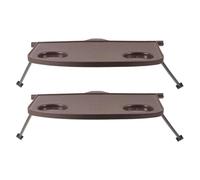 KiddiBubzi Plateau Porte-gobelet Pivotant À Clipser, 2 Pièces | Avec double fentes chaise de Patio extérieur bras support pelouse plage porche boire de l'eau