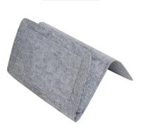 KiddiBubzi Sac de Rangement en Feutre for Chevet, Bureau, canapé, télécommande, TV, Organiseur de canapé, Pochettes(Light Grey)
