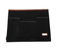 KiddiBubzi Sac de Rangement en Feutre for Chevet, Bureau, canapé, télécommande, TV, Organiseur de canapé, Pochettes(Black)