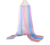 KiddiBubzi Stylish Bed Net for Girls Large Bed Net Rainbows Bedroom Net Create A Magical Bedroom Perfect for Decoration & Travel