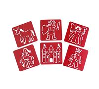 KIDDICRAFT Lot de 6 Pochoir pour Enfants Princesses et Chevaliers