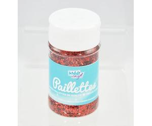 KIDDICRAFT Pot salière de paillettes, 60gr, Rouge