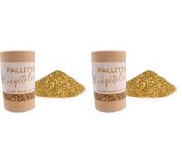 Kiddicraft tube paillettes végétales 5g - Or (Lot de 2)