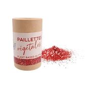 Kiddicraft tube paillettes végétales 5g - Rouge