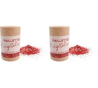 Kiddicraft tube paillettes végétales 5g - Rouge (Lot de 2)