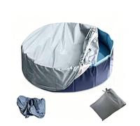 Kiddie Pool Cover Imperméable À l'eau et À La Poussière，en Oxford 210d pour Piscine Hors Sol Ronde,Gray-96 * 12inches（245 * 30cm）