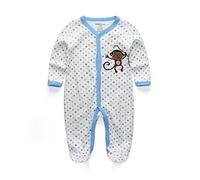 Kiddiezoom bébé garçon Barboteuse Grenouillère Outfit Infant Body Pyjama Petit singe Ceinture Babe Ange Innocent Vêtements