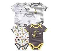 Kiddiezoom Ensemble de Vêtements pour Bébé - Body, Pantalon, Combinaison, Ensemble de Manches Longues pour Garçon et Fille en Coton avec Bonnets et Mitaines Anti-Grattages, 0-3 mois