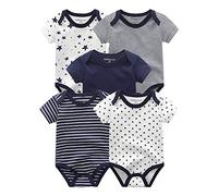 Kiddiezoom Ensemble de Vêtements pour Bébé - Body, Pantalon, Combinaison, Garçon Fille - Ensemble de Coton avec Bonnets et Mitaines Anti-Grattages, 9-12 mois
