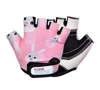 KIDDIMOTO - Gants Vélo pour Enfant de 2 à 8 Ans, Parfaits pour Les Sports de Plein air, Le Cyclisme, la Trottinette - Lapin Rose - Petite (2-5 Ans)