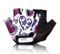 KIDDIMOTO - Gants Vélo pour Enfant de 2 à 8 Ans, Parfaits pour Les Sports de Plein air, Le Cyclisme, la Trottinette - l'amour - Petite (2-5 Ans)