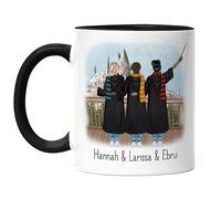 Kiddle-Design 3 Meilleures amies Tasse Noire Sorcière Sorcier Magie Personnalisé Cadeaux d'amies BFF Cadeau Best Friends Tasse