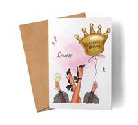Kiddle-Design Carte d'Anniversaire Personnalisée pour Femme et Fille - Cadeau pour 16 18 20 25 et 30 Anniversaires Carte Cadeau d'Argent