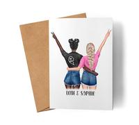 Kiddle-Design Carte de meilleure amie - Cadeau personnalisé pour amies - BFF - Sœur - Mère à personnaliser soi-même - Carte d'anniversaire pour meilleure amie